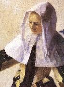 VERMEER VAN DELFT, Jan Young Woman with a Water Jug (detail) r Spain oil painting artist